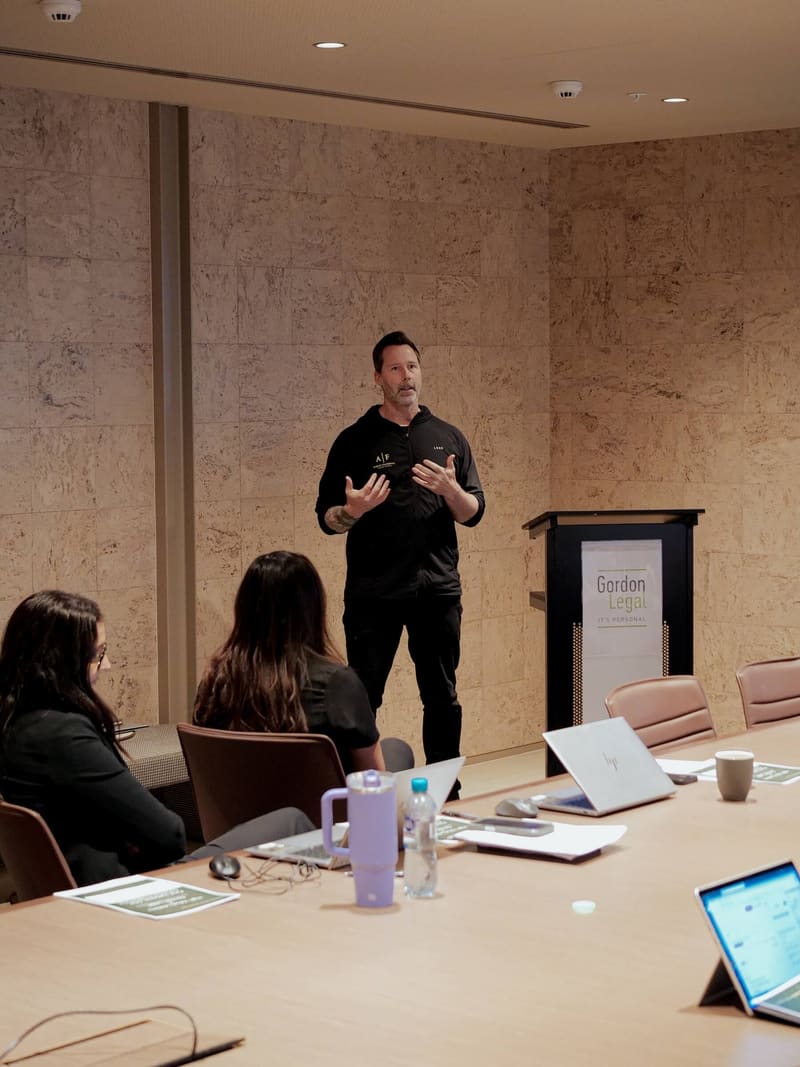 An HVL session in progress at a client firm